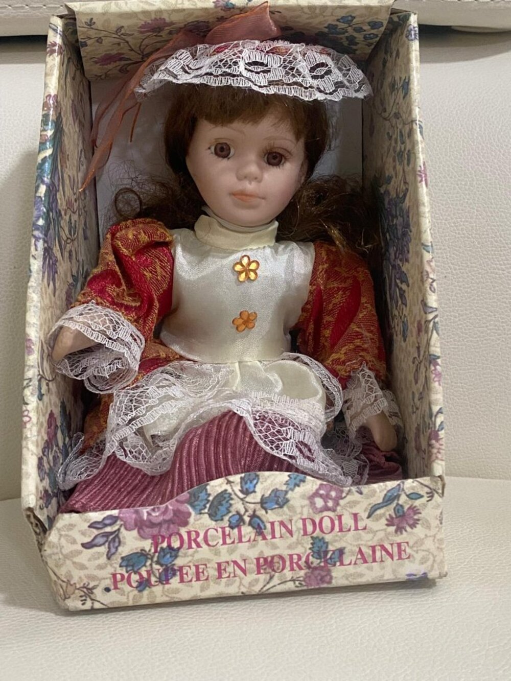 Nobility Genuine Hand-Painted Porcelain Collector Doll with Original Box